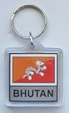 Bhutan - Country Lucite Key Rings