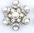 Improving Lifestyles Star Design Pearl Fashion Ring Ad. Cream