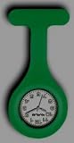 Nurses Fob Watch - Dark Green - Silicone (Infection Control)
