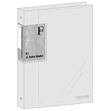 キョクトウ FOB 26穴バインダー B5サイズ 表2・表3ポケット付 クリア LN21T 2セットの画像