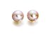 9ct Gold Pink Freshwater Cultured Pearl Earrings