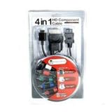 4-in-1 Component Video Cable for Wii / XBox / PS3 / PS2