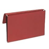 Expansion Wallet, Legal, 14 pt Stock, Elastic Closure, 4 Expansion, Red SJPS85308