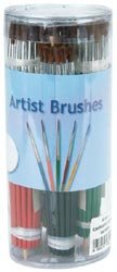 144 Camel Hair Round Art Craft Hobby Paint Brushes New!