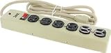 Woods Industries 550417 6-Outlet Metal Surge Protector