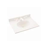 Swanstone VT1B1931-010 Ellipse 31-Inch by 19-Inch Vanity Top, White Finish