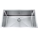 Kraus Kitchen Sink Square Vessel Sink KHU-100R3-32: 17L x 19W x 10H