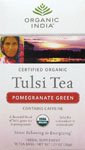Organic India USA - Tulsi Pomegranate Green Tea, 18 tea bags