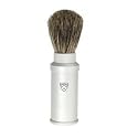 Edwin Jagger Aluminium Travel Pure Badger Shave Shaving Brush