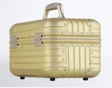 Rimowa Topas Gold Aluminum Beauty Case