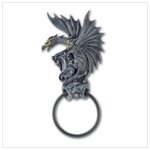 BLACK DRAGON DOOR KNOCKER
