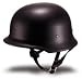 DOT German Flat Black Motorcycle Helmet (M)