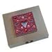 Valentine's Day Jewelry Case, Heart with Swarovski crystals, free 6mm pearl post earrings