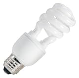 7 watt 120 volt Mini-Twist Medium Screw (E26) Base Sylvania Light Bulb