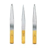 Tweezers, 4 in., S/S/, Satin Finish - Tweezers