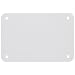 Brady 13620 6.25" Width x 4.25" Height, B-401 Plastic, White Sign Blanks (Pack of 10)
