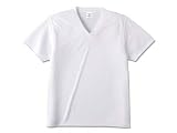 United Athle(ユナイテッドアスレ) | 4.3oz クールファーストVネックTシャツ ホワイト(Mens) ホワイト S