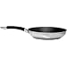 Ready Steady Cook Bistro 24cm Non Stick Stainless Steel Open Frypan, Silver and Black