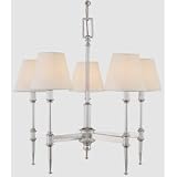 Minka Lavery 4275-77 5 Light Chandelier - Federal Restoration Chrome - Contemporary Lighting