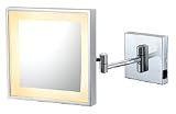 KIMBALL & YOUNG Square Wall Mirror 3x CHROME