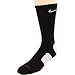 NIKE Elite Basketball Crew Socks-Small, Black/White