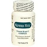 Nephro - Vite Vitamin B and C Complex Tablets - 100 Ea
