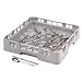 Cambro FR258 Cack Soft Gray Polypropylene Full Size Flatware Rack