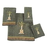 Bathroom Towels - 8-piece Set - Banana Palm by Avanti Linens