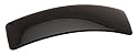 France Luxe Classic Large Rectangle Barrette - Black