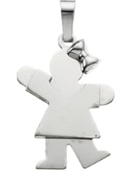 Genuine Ibiza 14K White Gold Kids Kiss Girl Pendant 19.50X13.50 mm Grams 1.4.100% Satisfaction Guaranteed.