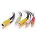 Cables To Go - 27992 - 12ft Value Series S-Video + Audio to 3 RCA Cable (Black)
