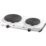 Kitchen & Housewares : HD1335 - Haden White twin hot plates