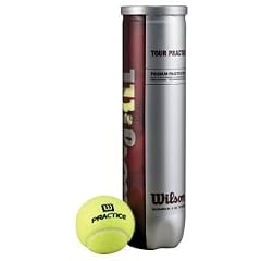 Wilson Tennisball Tour Practice, gelb, 4 St�ck