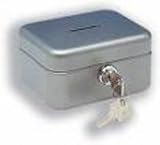 Helix Mini Money Box with Coin Slot 112x92x62mm Mercury Ref W91070