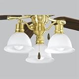 Fans Satin Brass P2623-12 Medium Base By Progressive Lighting