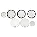 Aquarian Drumheads SKPII22BK Super-Kick II Prepack 22-inch Bass Drum Head, gloss black