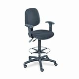 Highland Multi-Task Swivel Stool, 19 To 27 Seat Height, Black