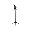 Fotostudio 110cm STATIV Fotolampe m.35W 5400K Sparlampe