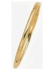 4mm 14k High Polished Bangle Bracelet