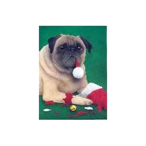 The Yule Dog Pug Christmas Cards