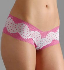 Buy honeydew Mesh Heart BoyShort Panties (355V)