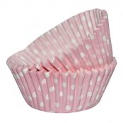 SK rosa Papier-Muffinförmchen mit Punkten - 