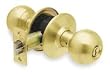 Battalion 1TPH6 Knob Lockset, Medium Duty, Brass, Storeroom