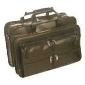 BND 552704BLK - Bond Street Executive Leather Computer Case