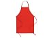 ArtisanStreet's Crimson Red Star of David Chefs Apron. Features Two Pockets with Adjustable Strap. Small Star of David Embroidered on Aprons Bib.