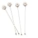 Snowman Glass Stir Sticks Set of 4 Gift Boxed