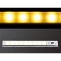 Lunartec Automatische LED-Lichtleiste mit Bewegungsmelder, warmwei�