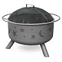 Landmann Big Sky Steel Black Fire Pit with Stars & Moons, 23.5 Diameter Bowl