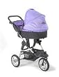 BabyJogger City Series Swivel Wheel Bassinet/Pram Lilac