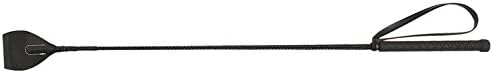 Direct Equine Riding Crop with Hand Loop - Black - 28"